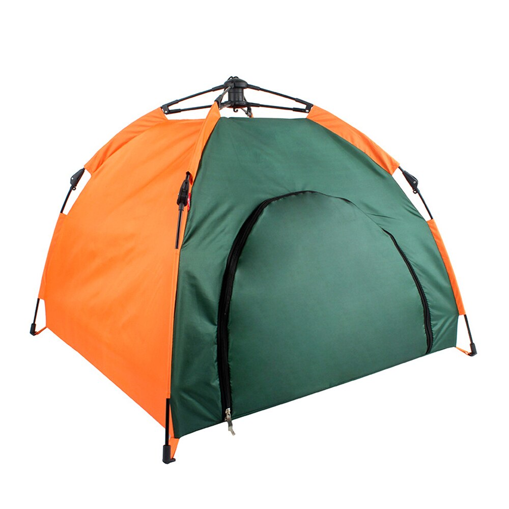 Cheap Goat Tents Medium and large pet house dog cage folding outdoor house mattress travel   pop up dog and cat tent camping beach awning (green)   